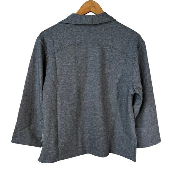 NWT Ministry of Supply Women's Fusion Terry Cardigan Classic Grey Heather XXS - Picture 4 of 9